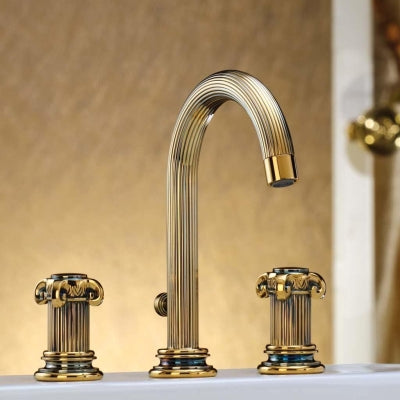Jörger Aphrodite 3 Delikli Lavabo Bataryası Antik Altın