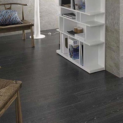 Porcelanosa Parke Seramik Tablon Antracite 19.3 x 120 cm