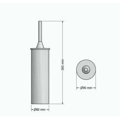 Sanco Tuvalet Fırçalık Altın