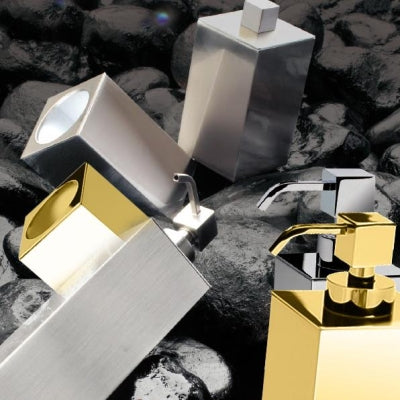 Windisch Diş Fırçalık Square Metal  Altın Rengi 91305O