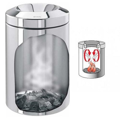 Brabantia Çöp Kutusu ALEV Korumalı 7 lt Çemberli Açık Parlak Çelik 378928