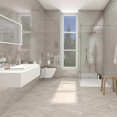 Porcelanosa Duvar Karosu Parlak Cubik Indic Gris Gloss 45 X 120  cm