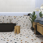Arcana Yer Duvar Karosu Terrazzo Stracciatella Nacar Mat 60 x 60 cm