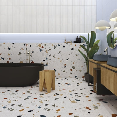 Arcana Yer Duvar Karosu Terrazzo Stracciatella Nacar Mat 60 x 60 cm