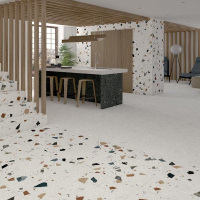 Arcana Yer Duvar Karosu Terrazzo Stracciatella Nacar Mat 60 x 60 cm