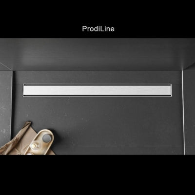Evi Metal Duş Kanalı ProdiLine 50 lik Çıkışlı 50 cm Paslanmaz Çelik