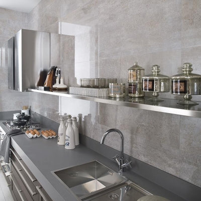 Porcelanosa Duvar Karosu Glasgow Silver  31,6 x 90 cm