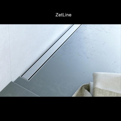 Evi Metal Duş Kanalı ZetLine 50 lik Çıkışlı 60 cm Paslanmaz Çelik