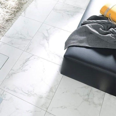 Porcelanosa Yer Karosu Marmol Carrara Blanco Parlak  43,5 x 43,5 cm