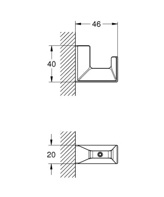 Grohe Selection Cube Bornoz Askılığı - 40782000