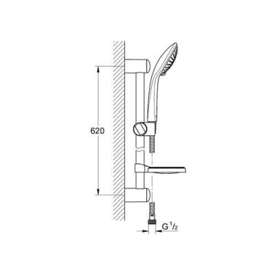 Grohe Euphoria Sürgülü Duş Seti Champagne 3 Akışlı - 27232001