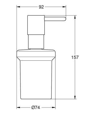 Grohe Sıvı Sabunluk Essentials Duvara Monte Tutacağı Hariç 40394001