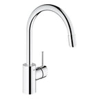 Grohe Eviye Bataryası Spiralli Tek Akış Concetto Krom - 32663003