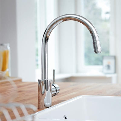 Grohe Eviye Bataryası Spiralli Tek Akış Concetto Krom - 32663003