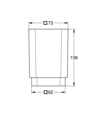 Grohe Selection Cube Diş Fırçalık Camı - 40783000