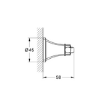 Grohe Bornoz Askısı Grandera Krom - 40631000
