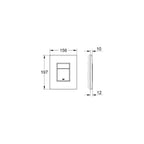 Grohe Gömme Rezervuar Kumanda Paneli ABS Mat Krom - 38732P00
