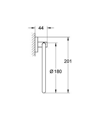 Grohe Essentials Halka Yuvarlak Havluluk - 40365001