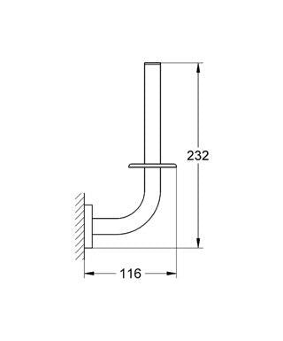 Grohe Essentials Dikey Yedek Tuvalet Kağıtlığı - 40385001