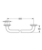 Grohe Essentıals Tutunma Barı 600 Mm Krom 40794001