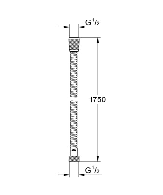 Grohe Relexaflex Metal Duş Hortumu 175 cm - 28139001
