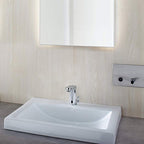 Grohe Eurosmart Cosmopolitan E Fotoselli Lavabo Bataryası, Çift Su Girişli Pilli - 36327001