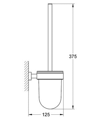 Grohe Eurocube Tuvalet Fırçası - 40513001
