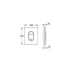 Grohe Gömme Rezervuar Kumanda Paneli ABS Krom - 38844000