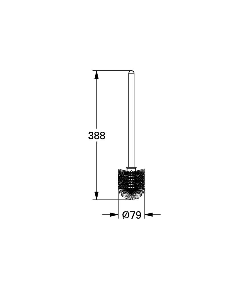 Grohe Yedek fırça teknik çizim