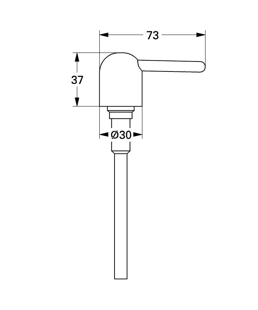 Grohe Yedek pompa teknik çizim