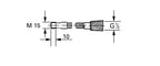 Grohe Mutfak Eviye Bataryası İçin El Duş Hortum - 46092000 teknik çizim