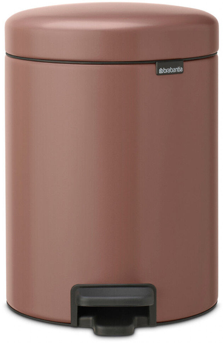 Brabantia Çöp Kutusu 5 litre Newicon Pedallı Satin Taupe 233982