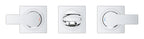 Grohe Allure 3 Delikli Duvardan Lavabo Bataryası S - 20189002