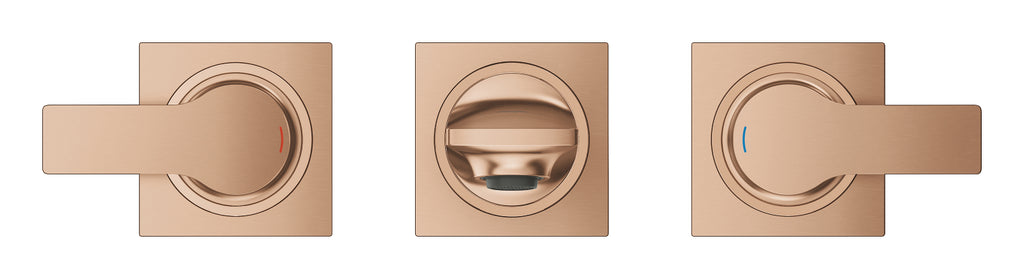 Grohe Allure 3 Delikli Duvardan Lavabo Bataryası S Brushed  Warm Sunset - 20189DL2