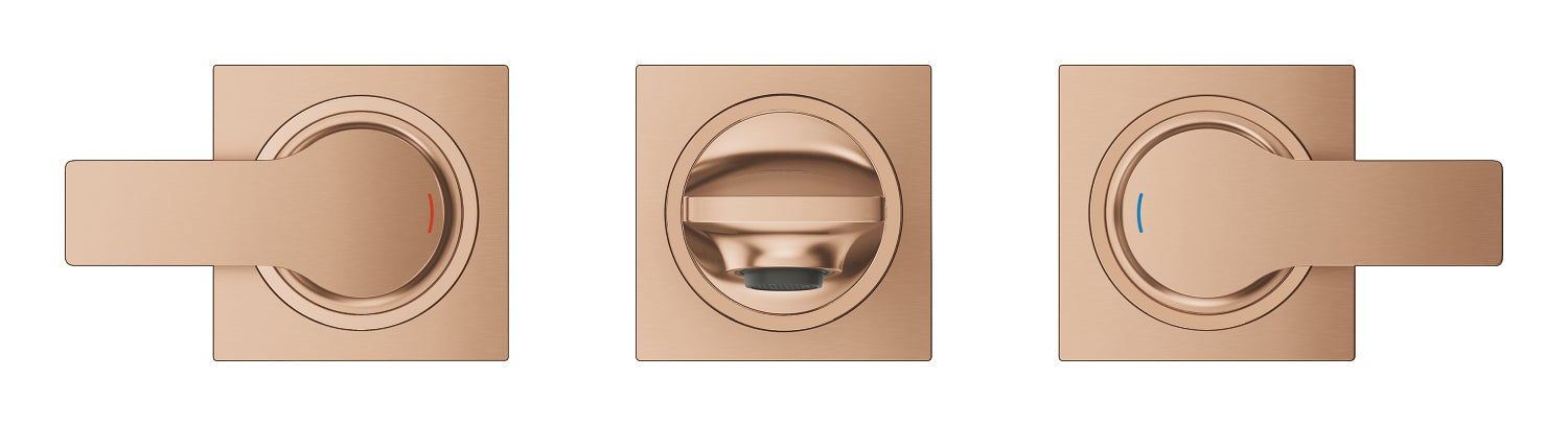Grohe Allure 3 Delikli Duvardan Lavabo Bataryası S Brushed  Warm Sunset - 20189DL2
