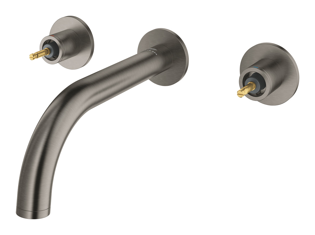 Grohe Atrio Private Collection 3 Delikli Duvardan Lavabo Bataryası M–Boyut Brushed Hard Graphite – 20587AL0