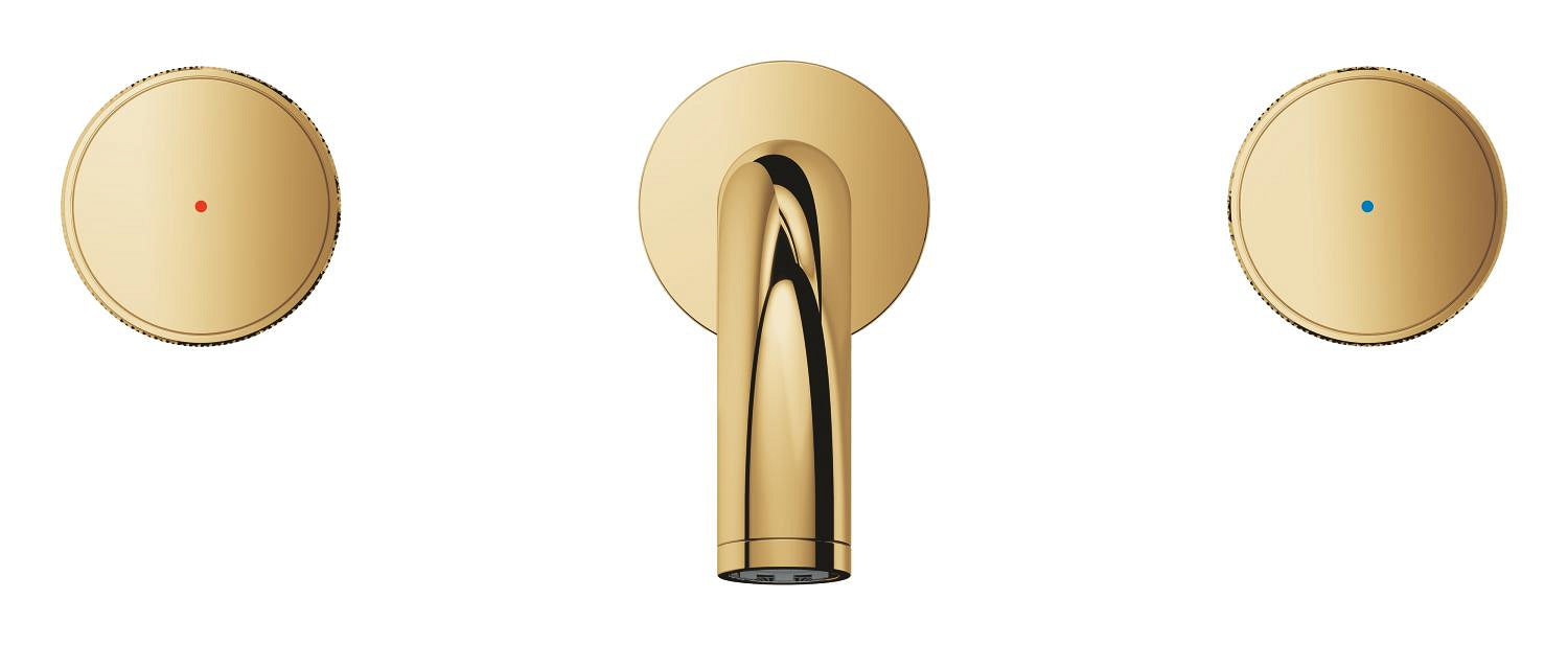 Grohe Atrio Private Collection 3 Delikli Duvardan Lavabo Bataryası M Boyut Cool Sunrise - 20589GL0