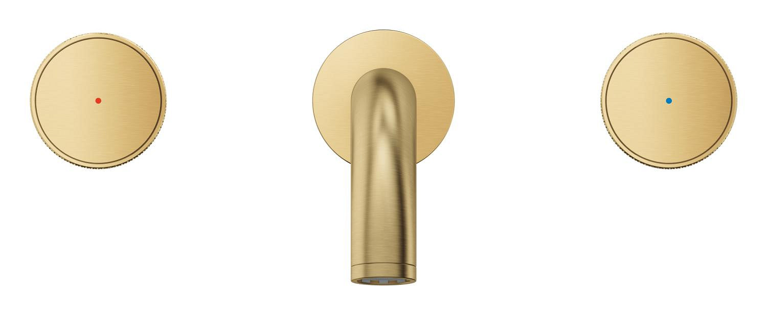 Grohe Atrio Private Collection 3 Delikli Duvardan Lavabo Bataryası M Boyut Brushed Cool Sunrise – 20589GN0