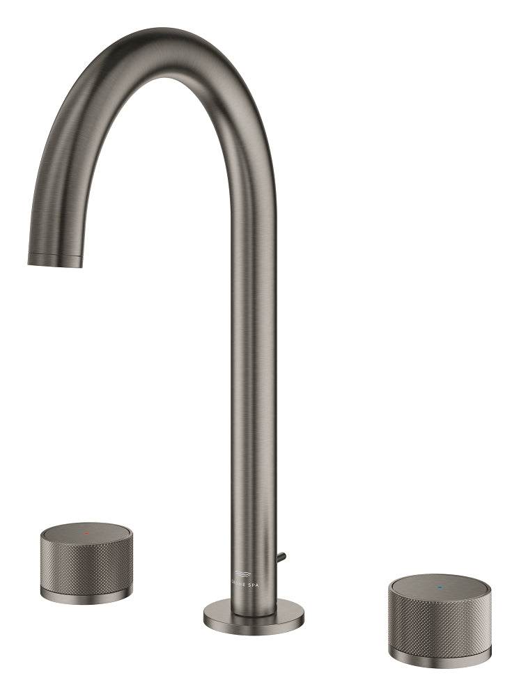 Grohe Atrio Private Collection 3 Delikli Lavabo Bataryası L Boyut Brushed Hard Graphite - 20595AL0