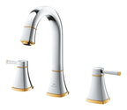 Grohe Lavabo Bataryası 3 Delikli Grandera L–Boyut Krom/Altın – 20619IG0