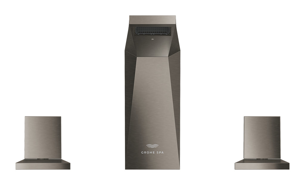 Grohe Allure Brilliant 3 Delikli Lavabo Bataryası M Boyut Brushed Hard Graphite - 20626AL0