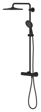 Grohe Rainshower Smartactive 310 Duvara Monte Termostatik Bataryalı Duş Sistemi Mat Siyah - 22119KF0
