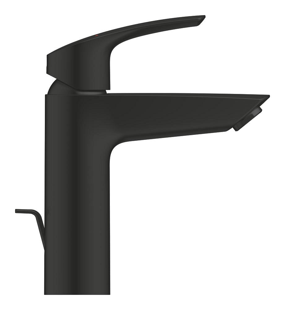 Grohe Eurosmart Tek Kumandalı Lavabo Bataryası M-Boyut Mat Siyah - 233222433