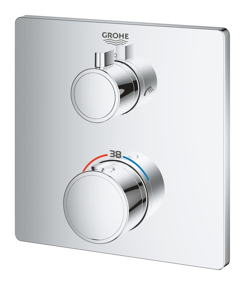 Grohe Grohtherm Termostatik Banyo Duş Bataryası 2 çıkışlı divertörlü- 24080000