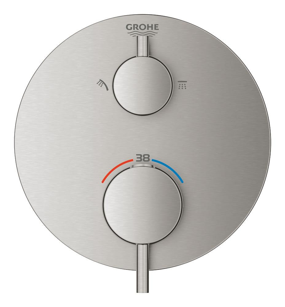 Grohe Ankastre Term. Banyo Bat. 2 Çık. Atrio Super Steel - 24135DC3