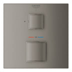 Grohe Grohtherm Cube Ankastre Termostatik Banyo Bataryası Brushed Hard Graphite - 24153AL0