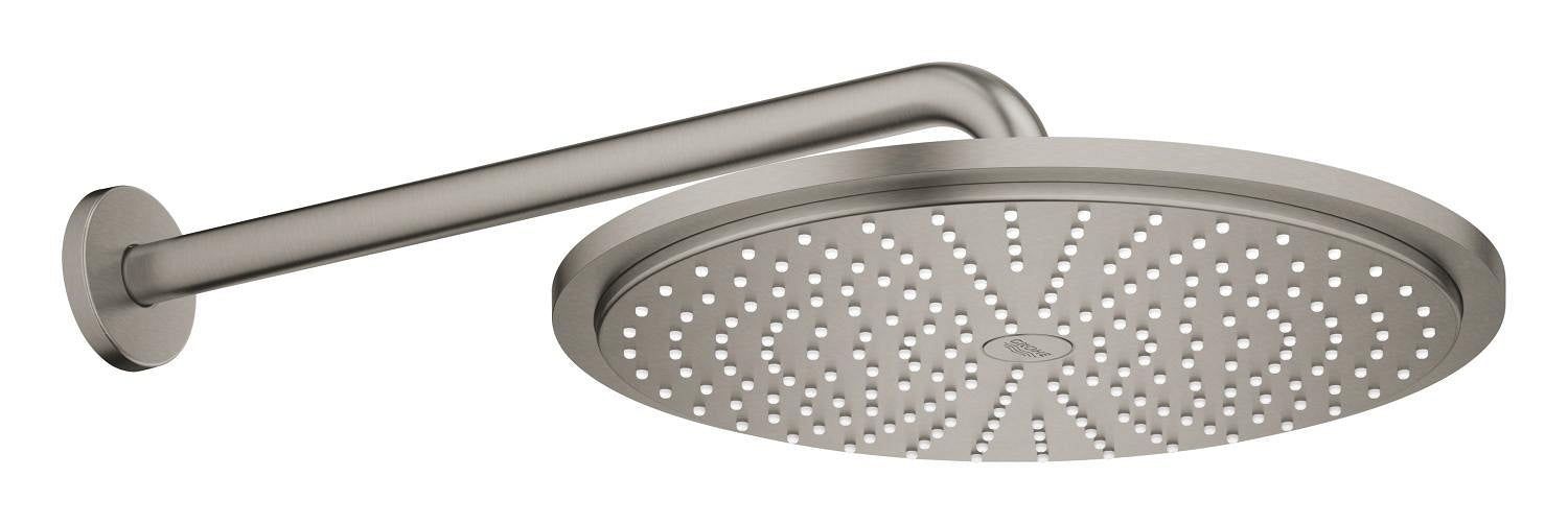 Grohe Rainshower Cosmopolitan Tepe Duşu ve Dirseği 38cm Brushed Hard Graphite - 26066AL0