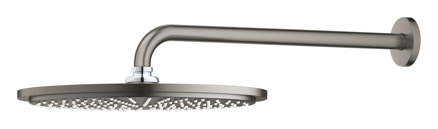 Grohe Rainshower Cosmopolitan Tepe Duşu ve Dirseği 38cm Brushed Hard Graphite - 26066AL0