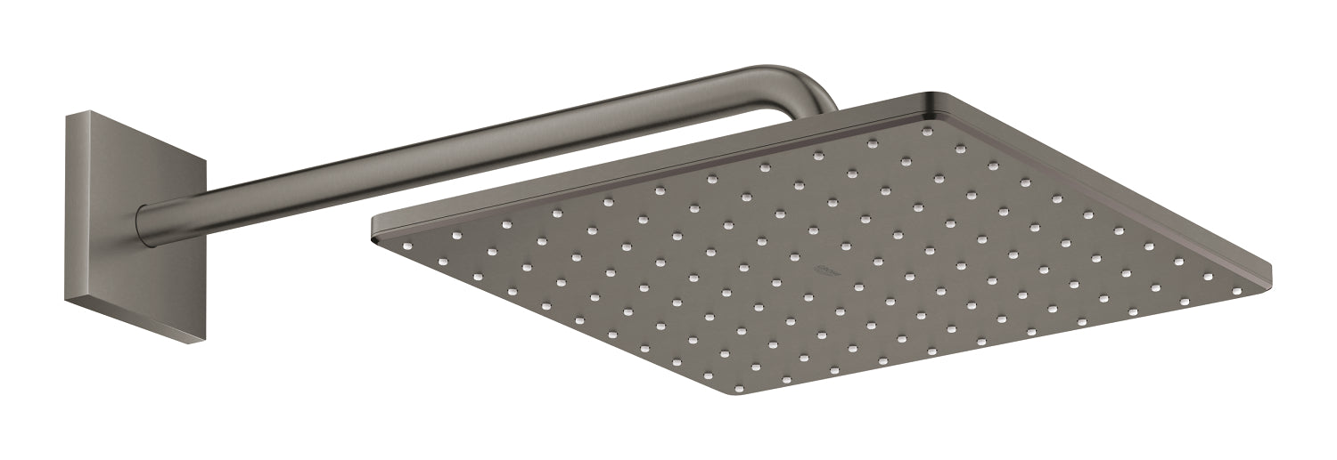 Grohe Rainshower Mono 310 Cube Tepe Duşu Seti 422 Mm, Tek Akışlı Brushed Hard Graphite - 26564AL0