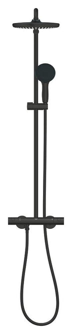 Grohe Tempesta System 250 Duvara Monte Termostatik Bataryalı Duş Sistemi Mat Siyah - 266702431
